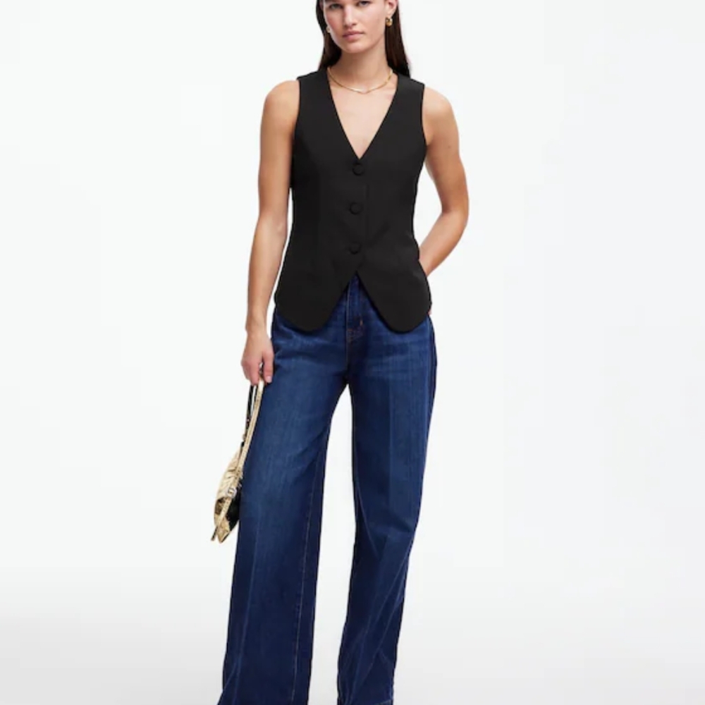 Madewell Black Vest